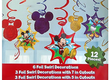 Mickey Mouse Clubhouse Swirl Decorations